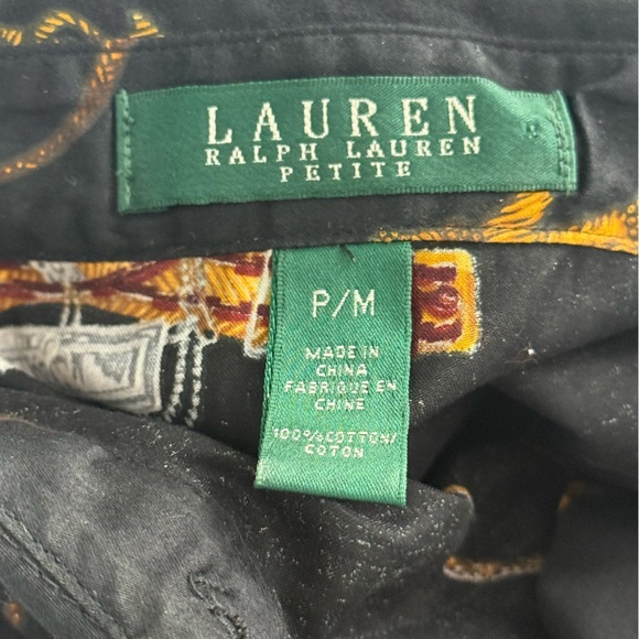 Vintage Lauren Ralph Lauren Equestrian Print Button Up - Picture 4 of 4